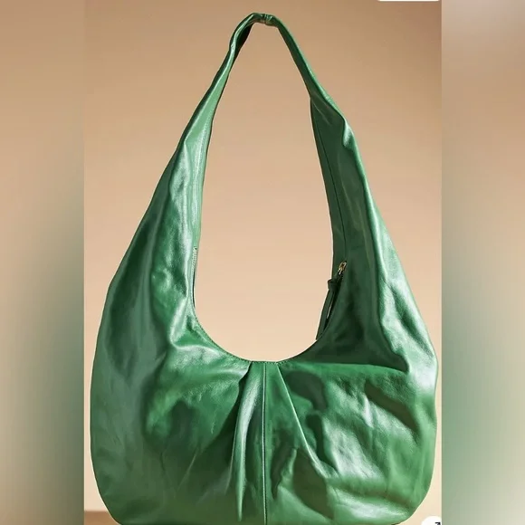 Anthropologie Slouchy Leather Shoulder Tote